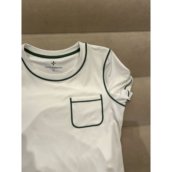 Tuckernuck TNUCK Sport White Robin Athletic Dress Large Short Sleeve Tennis Prep - Picture 2 of 8